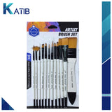 Keep Smiling Artist White Pearl Mix Brush Set Of 12 [PD]