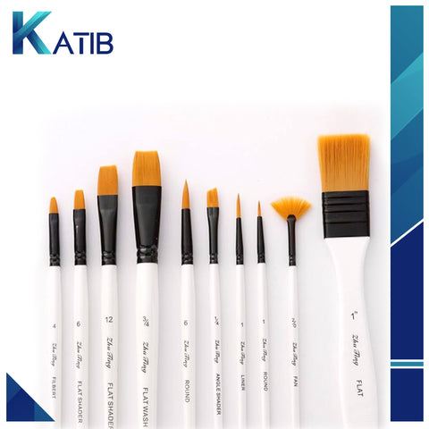 Keep Smiling Artist White Pearl Mix Brush Set Of 12 [PD]
