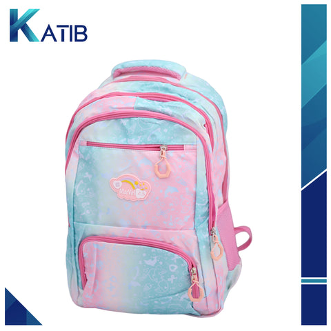 Girl Pink Fancy Flower School Bag[PD]