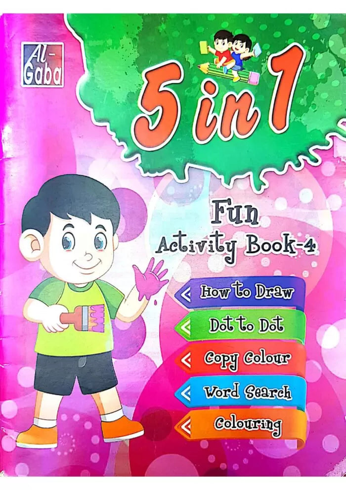 5 In 1 Fun Activity Books – 4 – KATIB - Paper and Stationery at your ...