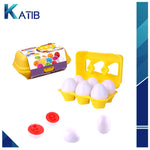 Matching Eggs 6 Pcs Set, Color & Number Recognition Sorter Gift For Kids [PD]