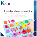 Wooden Board Kids Early Learning Alphabets ABC [PD][1Pc]