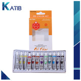 Oil Paint - Pack of 12 Paint Tubes - 6ml Oil Colors [PD][12's Set]