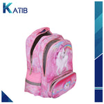 Happy Beauty Unicorn Pink School Backpack For Kids[1Pc][PD]