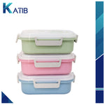 Complete Kids' Lunch Box with Fork and Spoon Light Green[1Pc][PD]