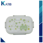 Complete Kids' Lunch Box with Fork and Spoon Light Green[1Pc][PD]