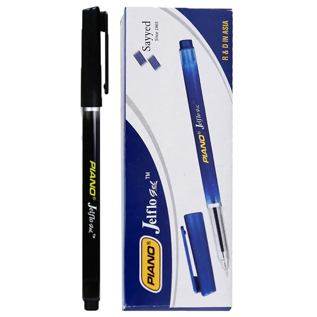 Piano Jelflo Gel Pen Black [IS] [1Box] KATIB Paper and Stationery