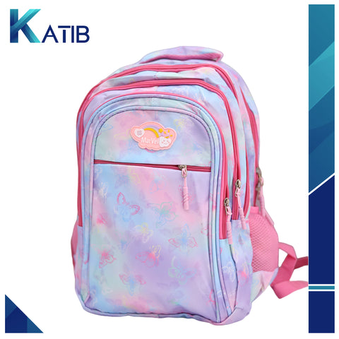 Girl Pink Fancy Flower School Bag[PD]