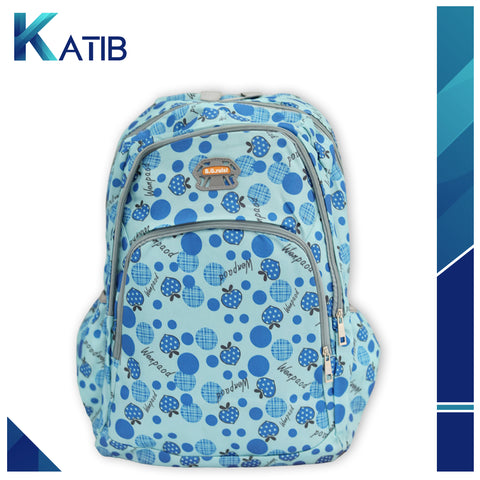 BLUE FANCY STUDENT BACKPACK CASUAL PATTERNED[PD] (Copy)