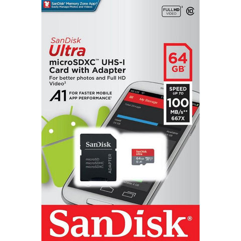 64GB SANDISK ULTRA microSD-[1Pc][IP]