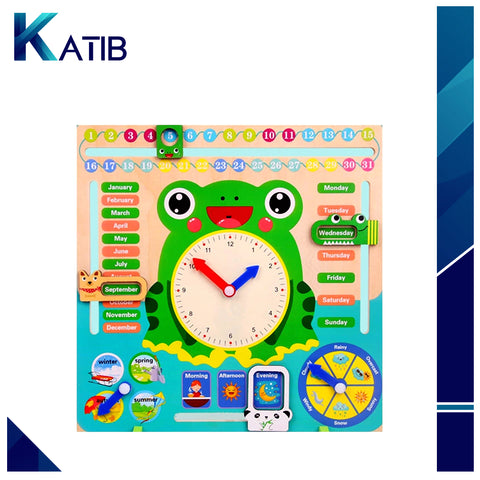 Multifunctional Calendar Clock - Frog [PD][1Pc]