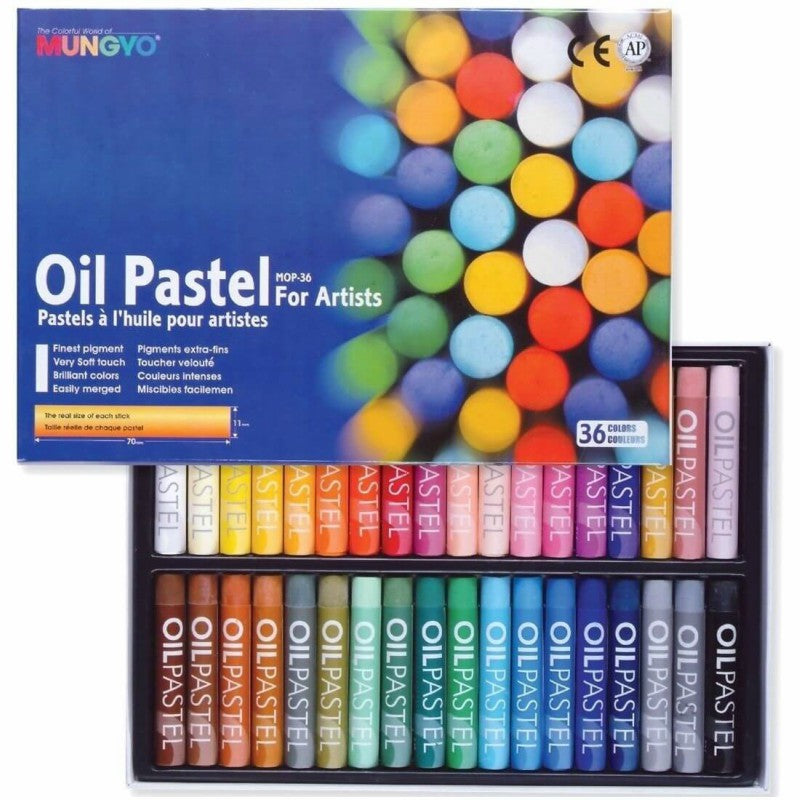 MUNGYO Oil Pastels for Artist 36 Pieces Color Set