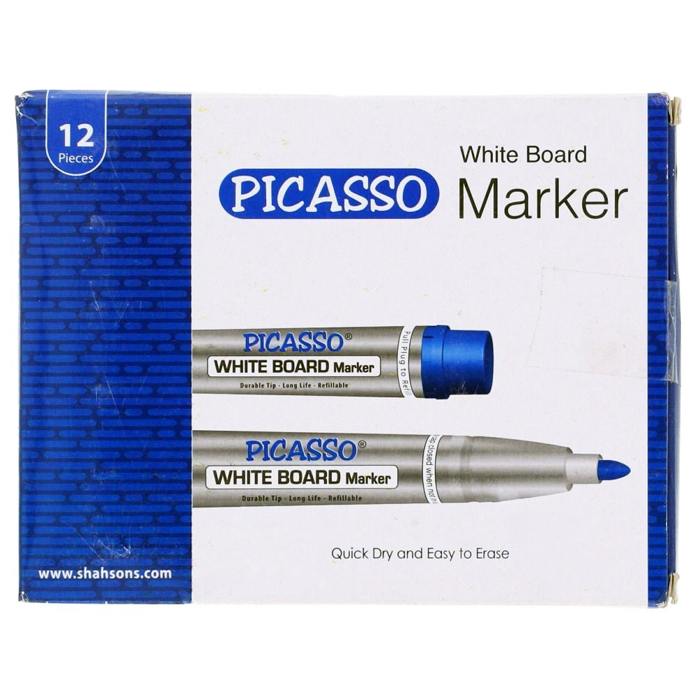 Picasso Blue Round Tip Board Marker [IP] – KATIB - Paper and Stationery at  your doorstep