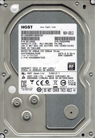 HITACHI Enterprise SATA 3.0 4TB “HDD Hard Disk[1Pc][IP]