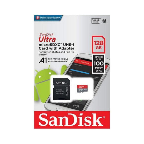 SanDisk | Ultra 128 GB - Micro SD Card[1Pc][IP]