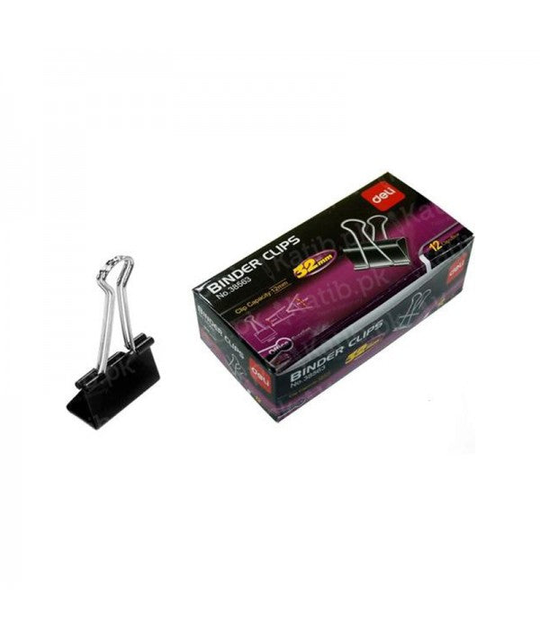 Deli Binder Clips 32mm [IP][1Pack] Get FREE delivery and huge