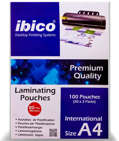 Ibico Lamination International Size A4 80 plus microns [IP][1Pack]