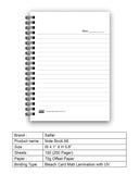 Salfar Spiral Notebook A6 100 Pages [IS][1Pc]