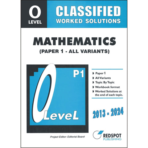 O Level Classified Mathematics P1 (All Variants [IP]