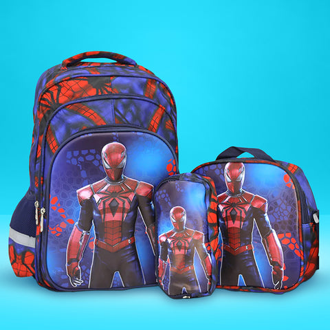 AESTHETIC SPIDER MAN 3 IN 1 TROLLY KIDS BAG [PD]