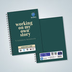 WARQ Premium Spiral Notebook – 5 Subjects [Working On My Own Story] [COB]