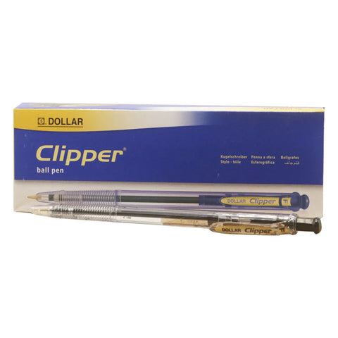 Dollar Clipper Ball Pen Black [IS][1Box]