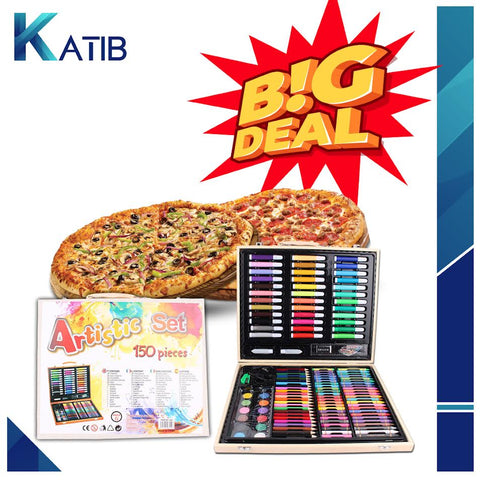 150 Piece Art Set Drawing Set For Kids Crafts Kit Box [PD][1Pc]