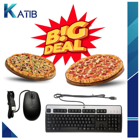 Mouse and keyboard Pizza Deal