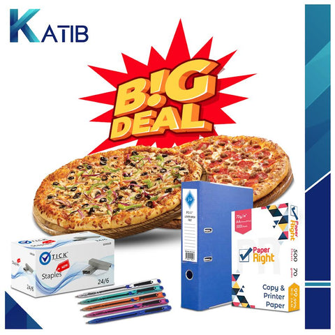 Pizza Deal On Office Stationary