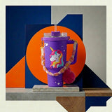 Unicorn Insulated Stainless Steel Tumbler with Handle & Straw [PD]