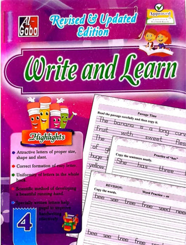 WRITE AND LEARN -4 ( APPROVED BY SNC ) [IP]