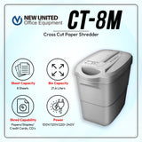 NEW UNITED CT-8M Paper Shredder [IP]