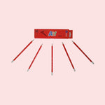 Tick ALIF RED Eraser tip Pencil 12 PCS Pack (COB)