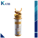 Kids Water Bottle With Straw - GOLDEN [PD][1Pc]
