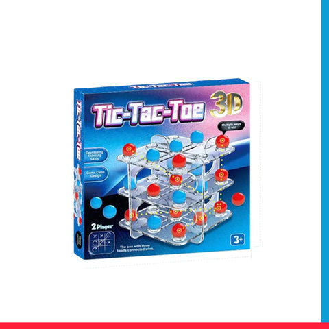 Children's Desktop Puzzle 3d Tic-tac-toe Math Marbles Logic Game[1Pc][PD]