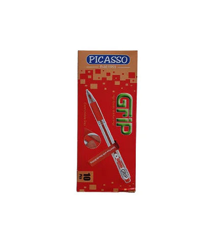 Picasso Grip Ball Pen Red [IS][1 Box]
