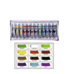 12 Glass Painting Colors - Set for Painting 12ml [PD][12's Set] - Kaliber