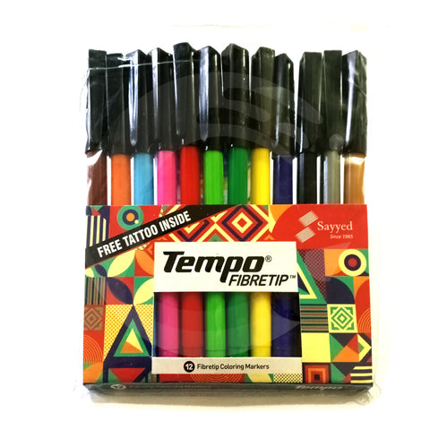 Tempo Marker Mix Color pack Of 12 [PD]