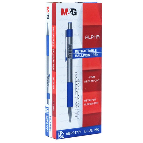 M&G ABP01771 Alpha SEMI BALL PEN Blue [1Pc][1Box]