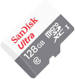 SanDisk Ultra microSDXC UHS-I 128GB Memory Card [PD] [1PC]