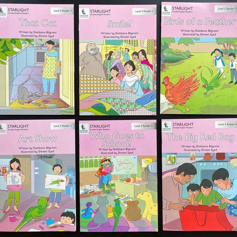 Starlight Graded English Readers Level 2 for Nusery (Pack of 6 readers) [IS-A]