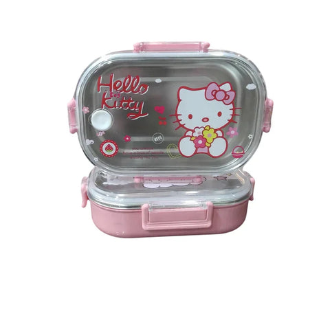 Hello Kitty  Insulated Leak Proof Stainless Steel Lunch Box [PD]