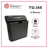 Target TG-36S 6-Pages Strip-Cut Paper Shredder (PD.)