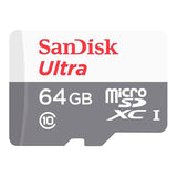 SanDisk Ultra microSDXC UHS-I 64GB Memory Card [PD] [1PC]