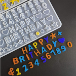 123 Numeric Birthday Silicon Mold[1Pc][PD]