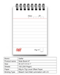 Salfar Spiral Note Pad A7 100 Sheets (200 Pages) [IS][1Pc]