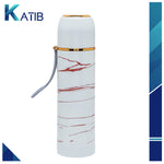 WATER BOTTLE FLASK MARBLE TEXTURE WHITE [PD][1Pc]