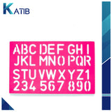 Alphabet Stencil Scale Capital Letters and Number Scale For Kids [PD][1Pc]