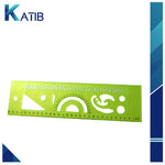 Alphabet Number Shapes Stencil scale [PD][1Pc]