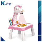 Unicorn Projector Painting Table Blackboard Pink [PD][1Pc]